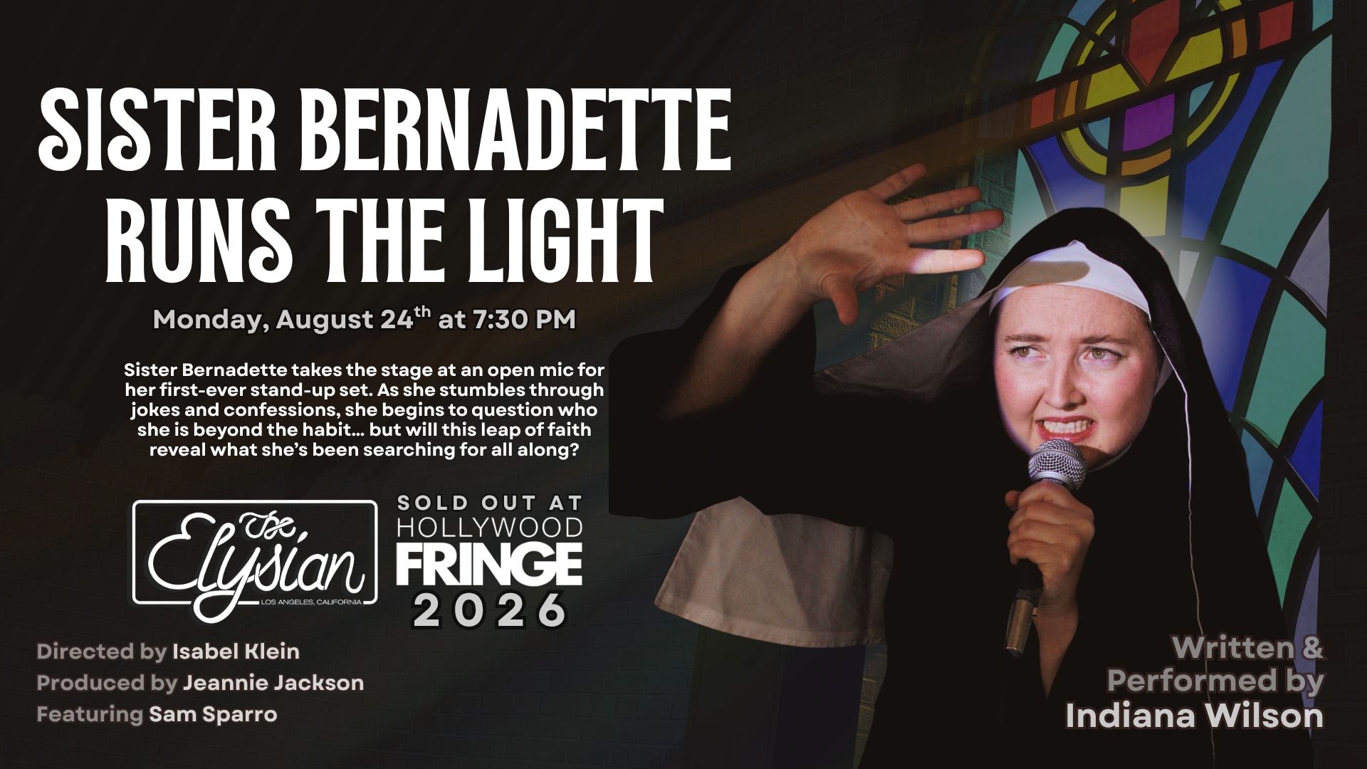SISTER BERNADETTE RUNS THE LIGHT