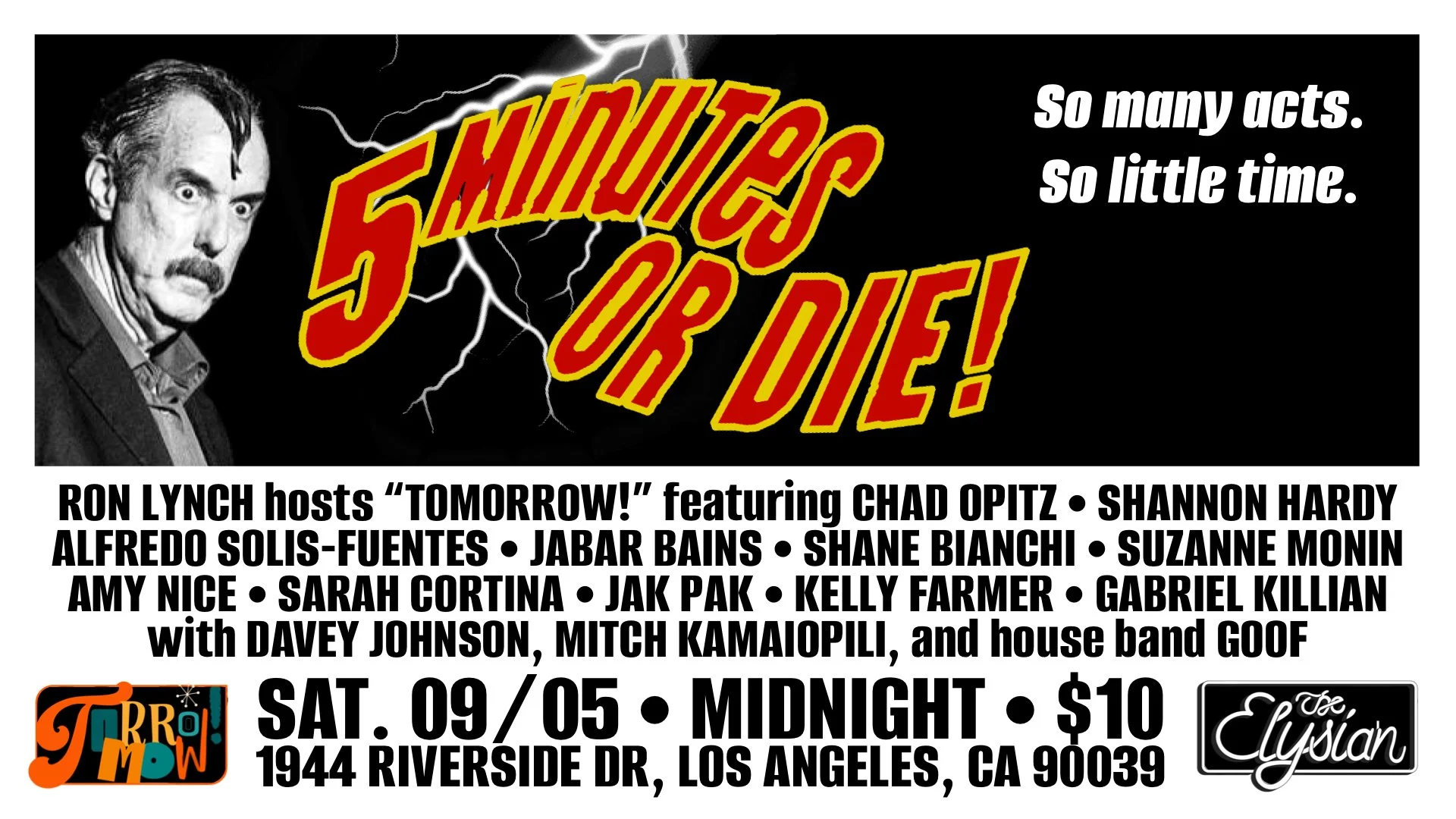 TOMORROW! W/ RON LYNCH