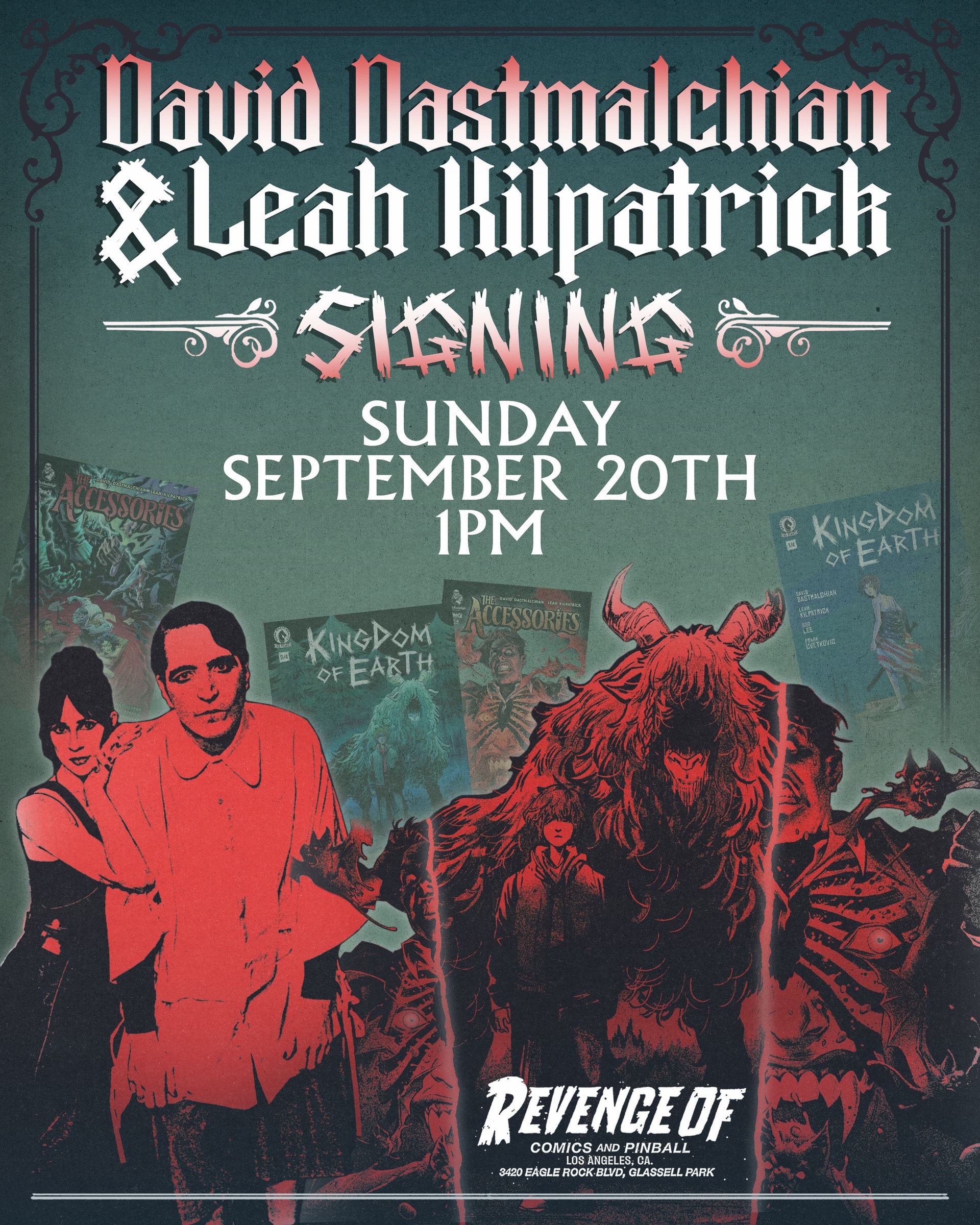 David Dastmalchian & Leah Kilpatrick Signing
